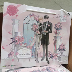 正版官谷周边余量纸袋红白囍放学等我恒星时刻对家的cp你的雪人