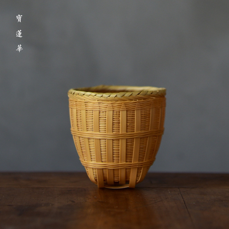 玉竹精编小竹箩茶滤 竹编茶滤 竹茶滤 茶漏 茶过滤网 茶道零配件
