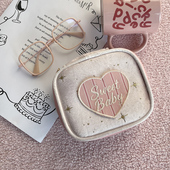 定制logo可爱爱心化妆包女便携小号拉链收纳包日常伴手礼