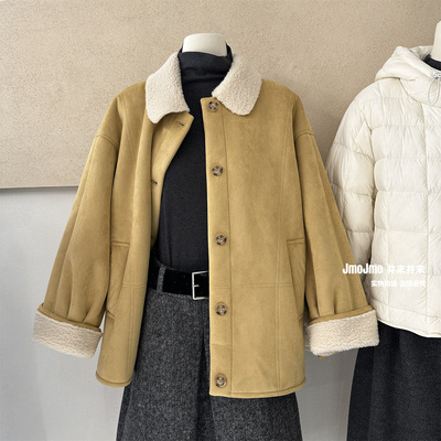 北海道穿搭冬季加厚皮毛一体外套
