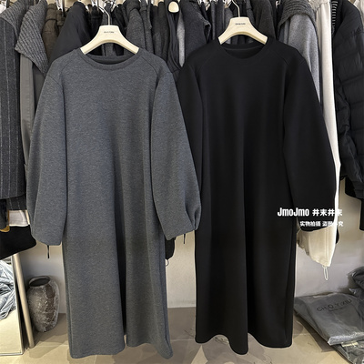 加绒加厚卫衣连衣裙女冬