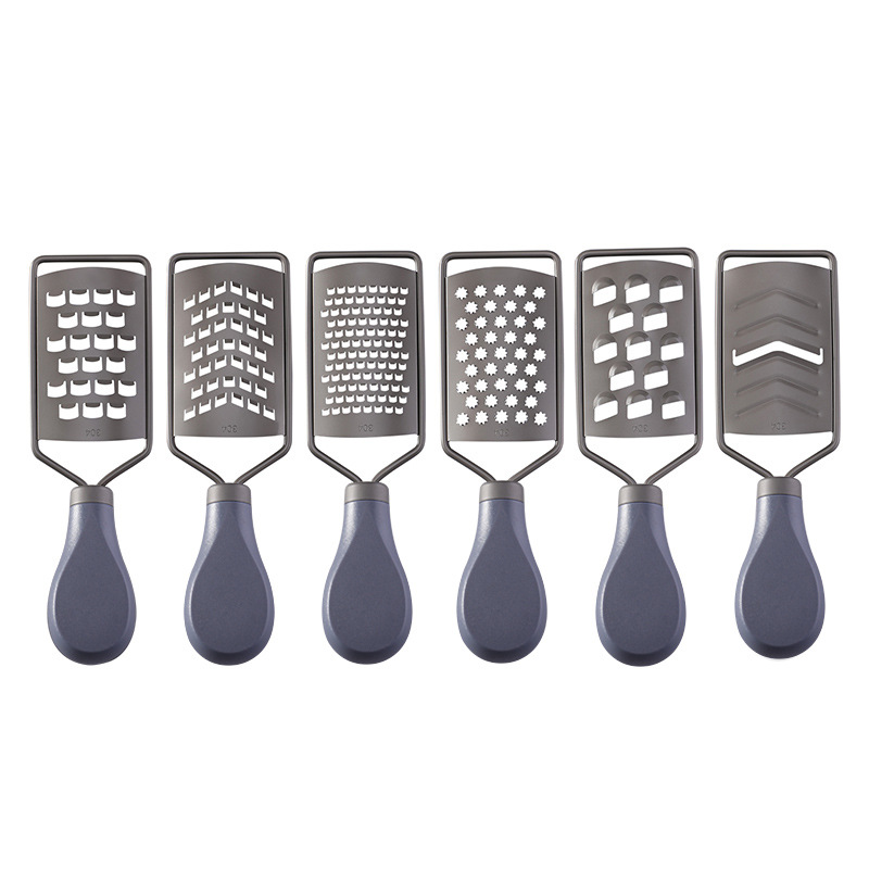 新款304不锈钢镀钛多功能切菜器水果柠檬刨擦丝器ABS塑料柄芝士刨