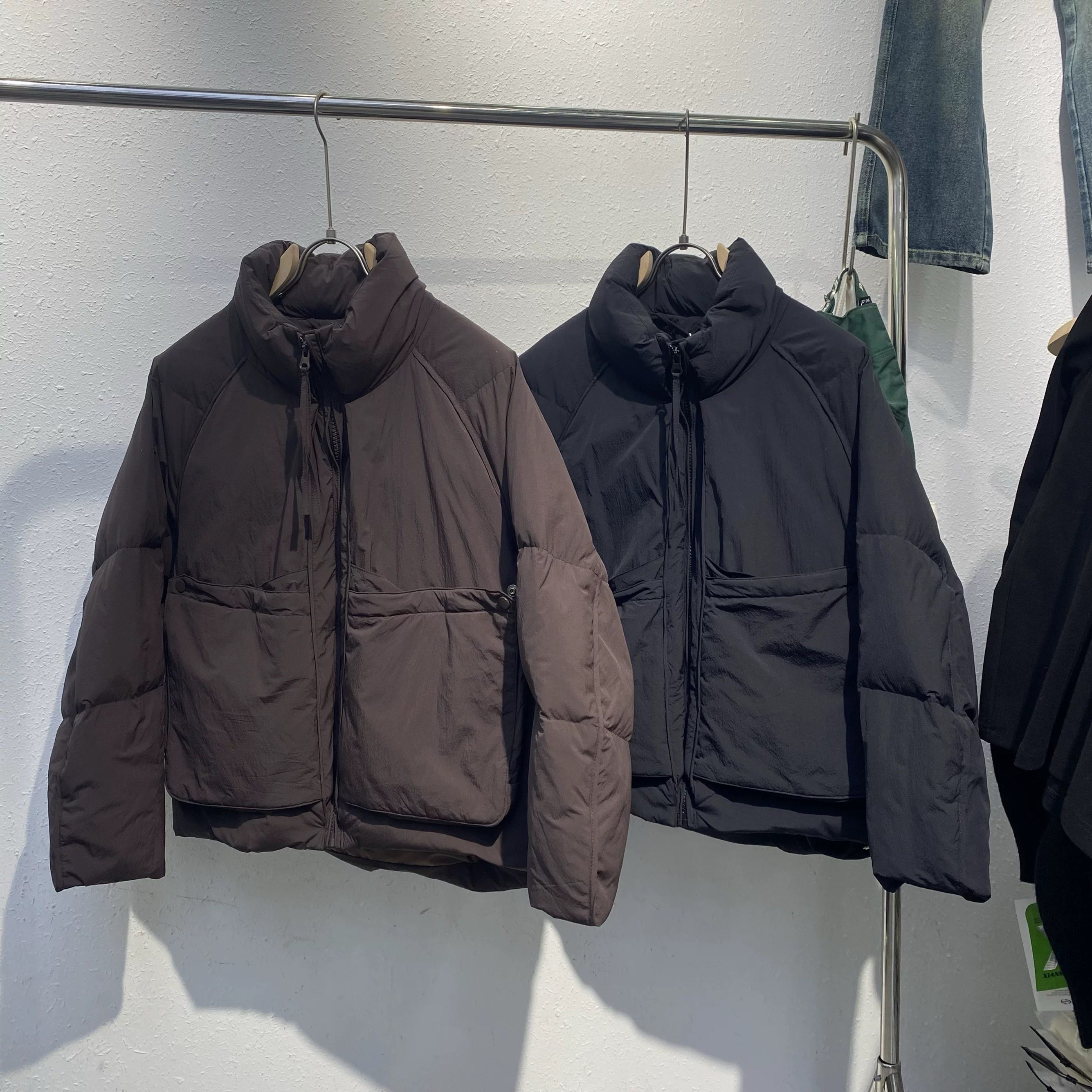 90绒设计感立领保暖羽绒服时尚羽绒服