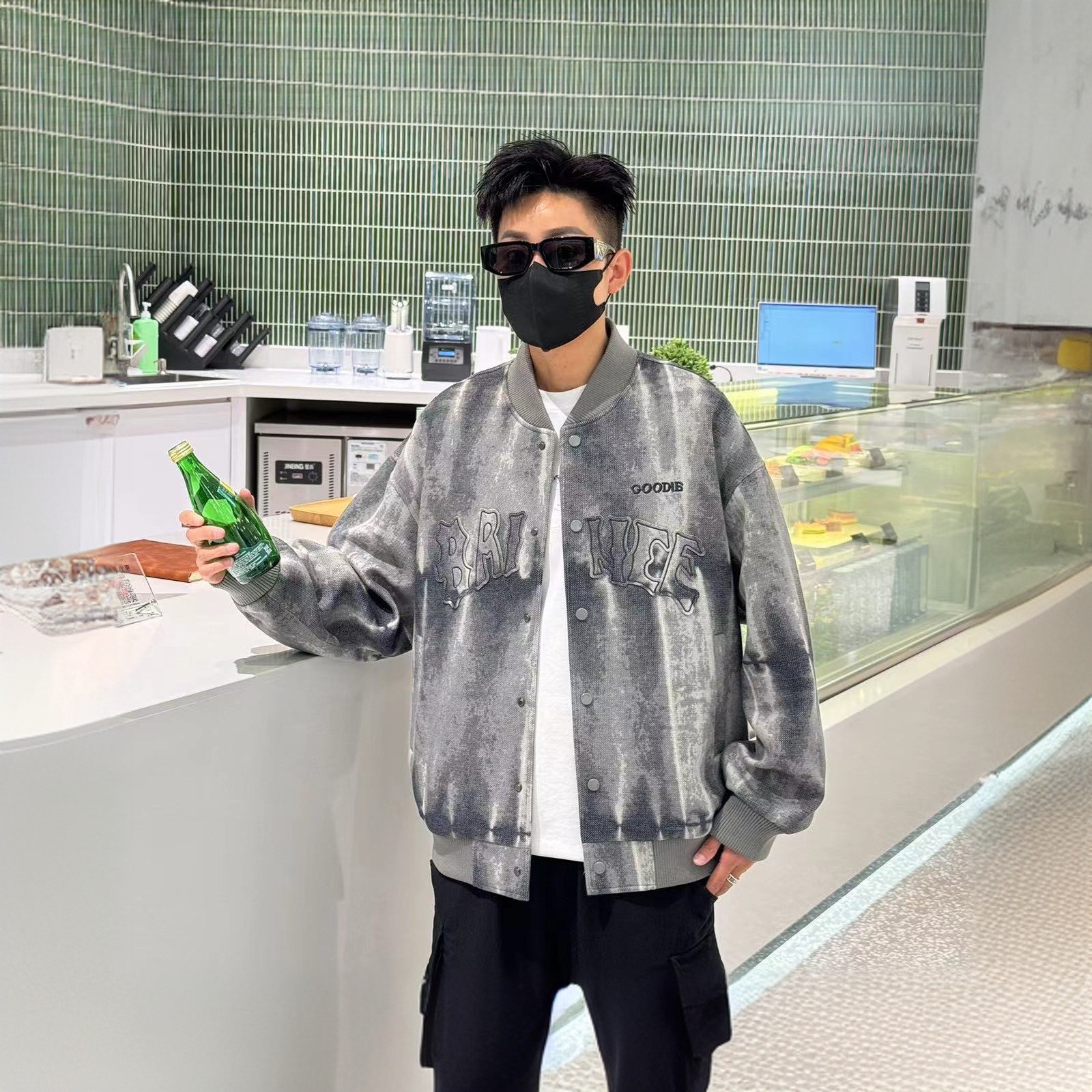 2024秋季新款男士棒球服外套男潮牌宽松休闲夹克上衣美式复古痞帅
