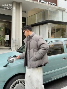 90绒泡芙休闲羽绒服男装冬季痞帅百搭立领外套上衣潮牌宽松韩系短