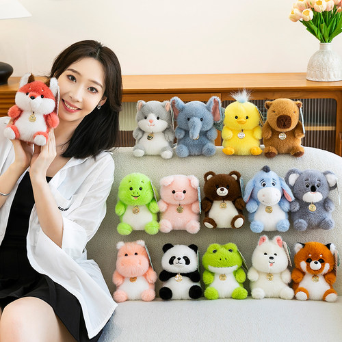 新款玩偶毛绒玩具卡通动物公仔亿绒客绒敦敦娃娃创意可爱摆件动物