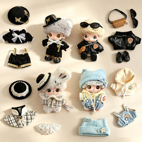 现货拉布布 DIMOO 娃衣12分bjd hello kitty 替换衣服墨镜斜挎包z