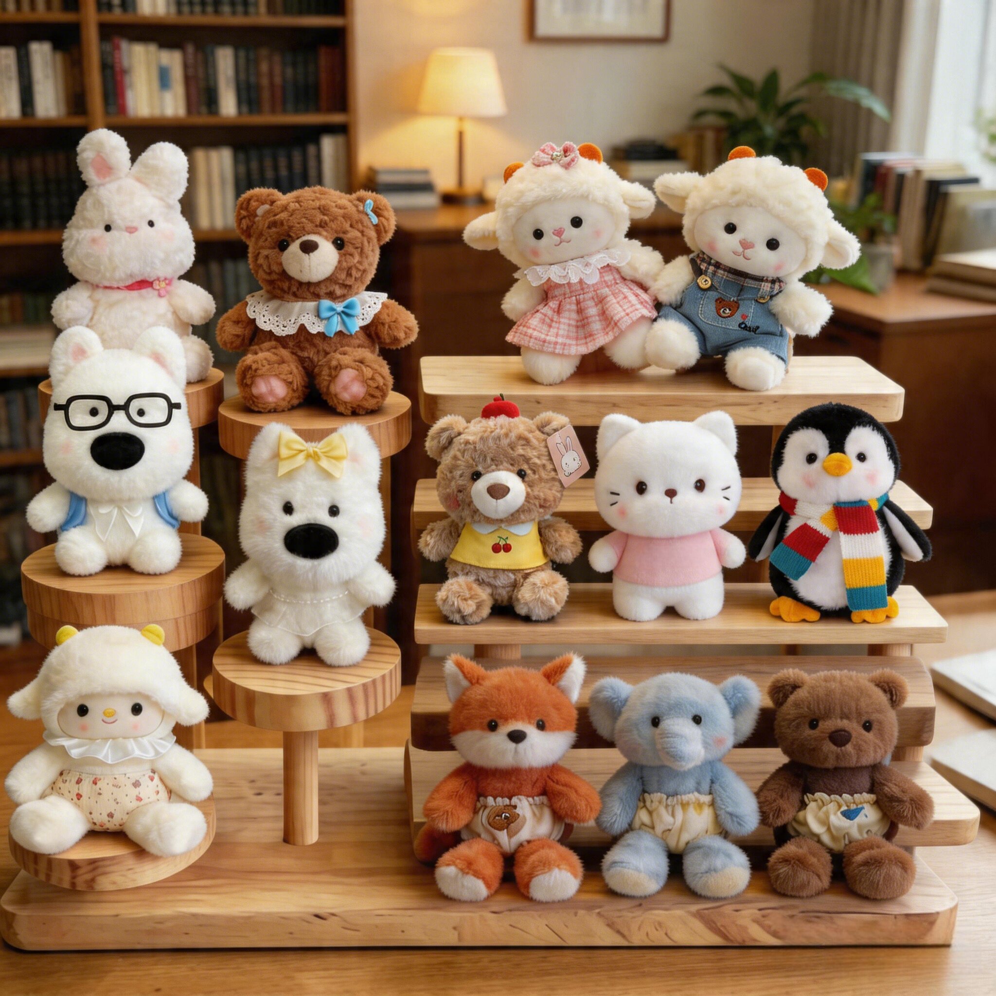 批发8寸娃娃机公仔毛绒玩具娃娃流量款25cm精品抓机婚庆抛洒礼品