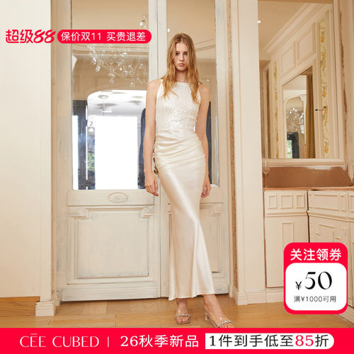CEECUBED亮片收腰小礼裙