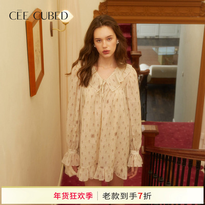 CEECUBED泡泡袖娃娃裙连衣裙