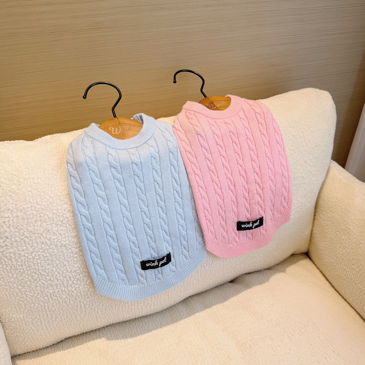 老钱风复古麻花毛衣马尔济斯约克夏比熊泰迪小型犬宠物狗狗衣服