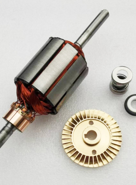 直流自吸泵12v24v48v60v72v配件线圈转子铜叶轮水封碳刷开关家用