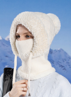 东北哈尔滨雪乡防寒帽子女