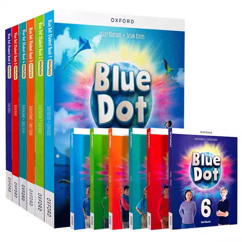 原版进口牛津少儿英语教材 Blue Dot 1/2/3/4/5/6级别外国语中小学生英语教材 美语发音教材小学英语教材 bluedot教材