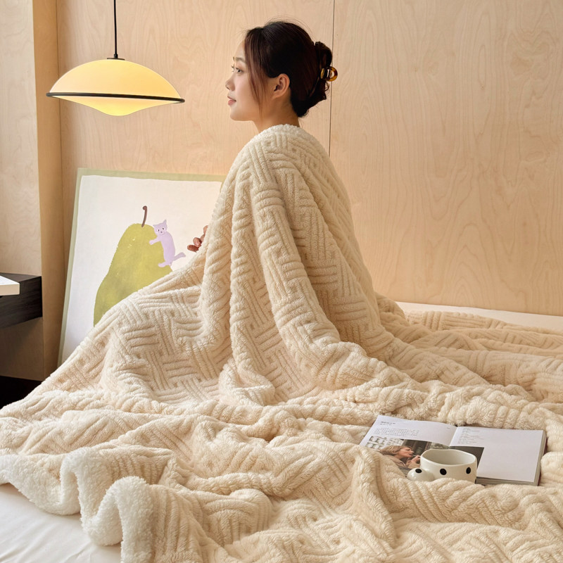 毛毯加厚冬季珊瑚法兰绒小毯子办公室午睡披肩毯沙发盖毯被铺床单