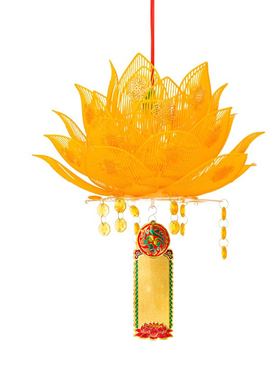 寺庙吊灯装饰吊灯LED莲花灯荷花灯吊灯跨境出口灯笼中式活动婚庆