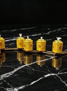 合金北斗七星烛台油灯座 跨境添油灯北斗七星灯 道场活动家用添灯
