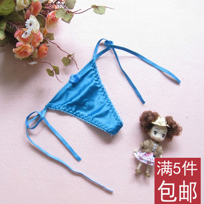 性感时尚系带丁字裤女士低腰纯色
