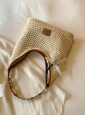 南风Chio2nd 浪花泡沫托特包包女春夏慵懒风编织腋下包手提单肩包