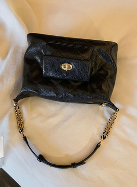 南风Chio2nd 摩洛哥夜托特包包女款复古通勤黑色腋下包单肩斜挎包