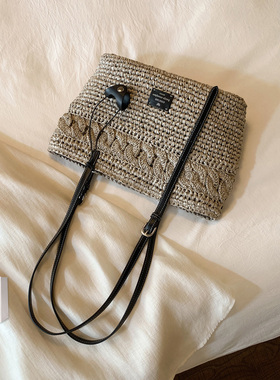 南风Chio2nd 罗曼香榭托特包包大容量女款手工编织包休闲单肩大包