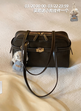 南风Chio2nd 都市周刊枕头包包女复古通勤波士顿包手提单肩腋下包