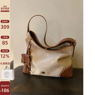 南风Chio2nd 秋冬单肩斜挎包 霜染枫林托特包包女大容量2025新款