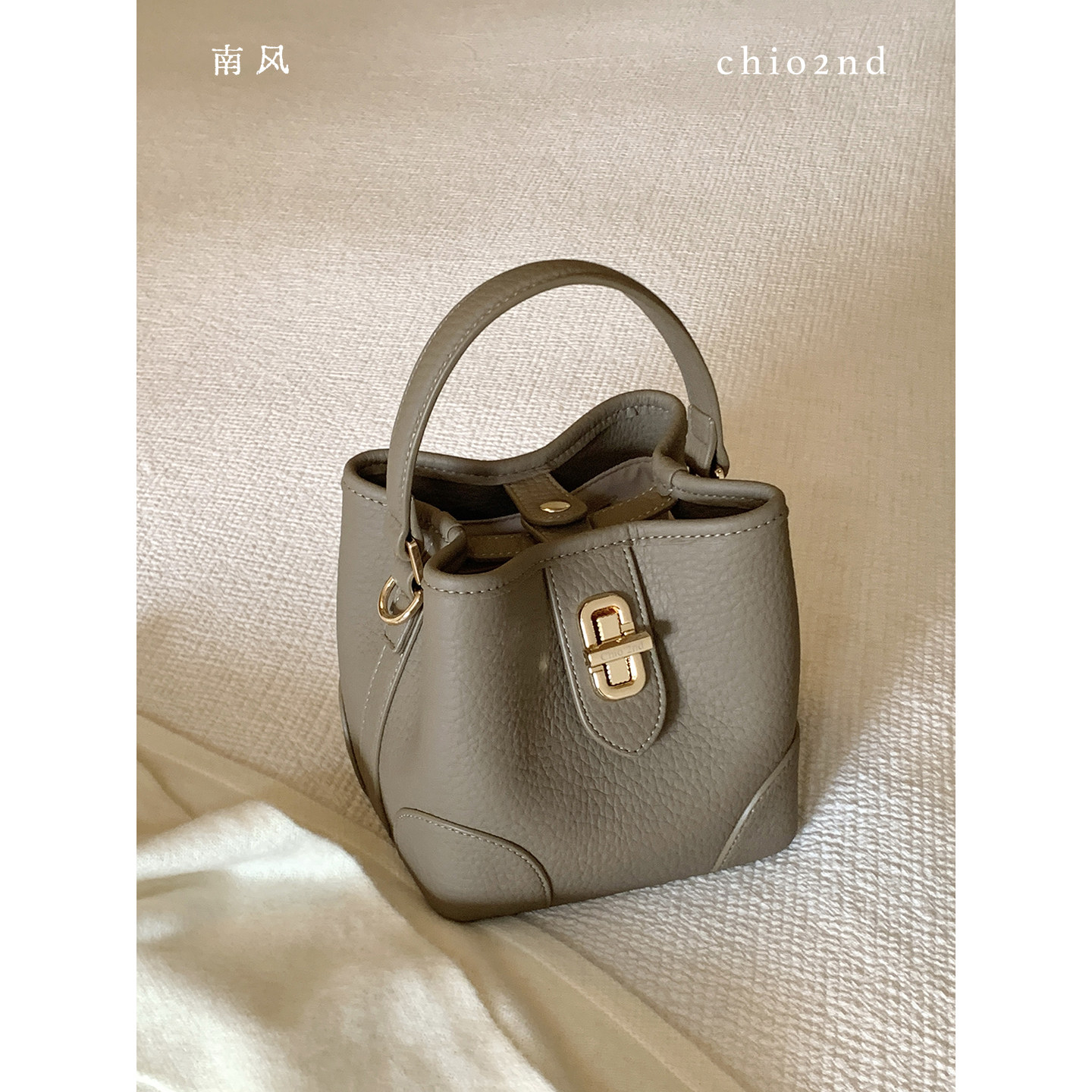南风Chio2nd 微醺晚宴水桶包包女手提包超火上班小拎包单肩斜挎包