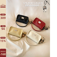 南风Chio2nd  漂浮夏日小方包包女红色婚包链条斜挎手提包小拎包