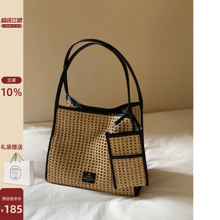 罗马晚风托特包包女原创镂空编织包沙滩草编单肩大包 南风Chio2nd