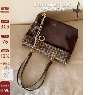 翻边手提包麂皮单肩包 春夏时尚 南风Chio2nd 雾岛港湾托特包包女款