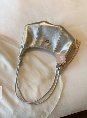 南风Chio2nd 星夜银色腋下包2026独特超好看包包女单肩斜挎月牙包