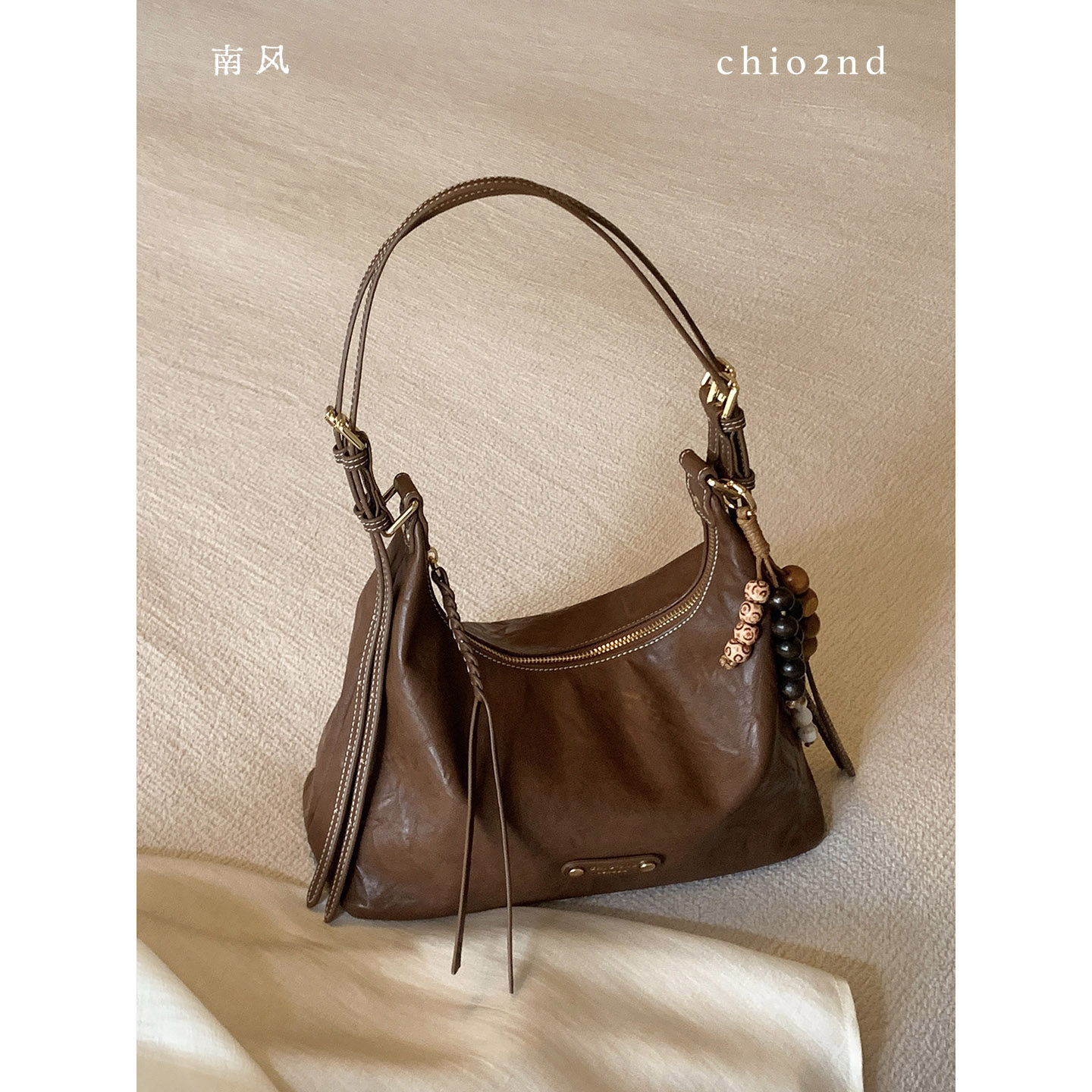 南风Chio2nd 泮湖月色托特包包女式斜挎包2026新款简约休闲单肩包