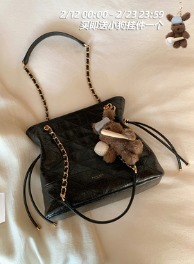 南风Chio2nd 曼城港湾大号托特包包女洋气小众菱格链条手提单肩包