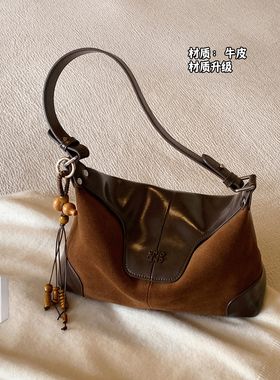 南风Chio2nd 榛果乐园真皮托特包包女春夏复古质感通勤单肩斜挎包