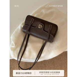 南风Chio2nd 衔山抱月小方包包女款轻奢质感法棍腋下包通勤单肩包