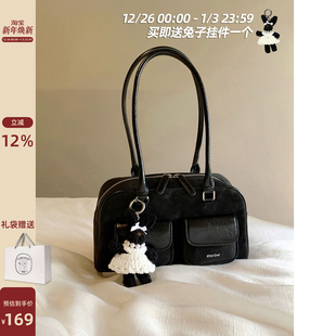 南风Chio2nd 轻奢小众高级感手提单肩包 黑天鹅枕头包包女2025新款