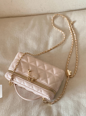 南风Chio2nd 霓光舞曲盒子包包女款2026新款粉色链条单肩斜挎小包