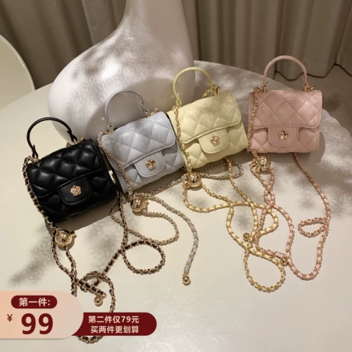 Портативная маленькая небольшая сумка, сумка через плечо, цепь