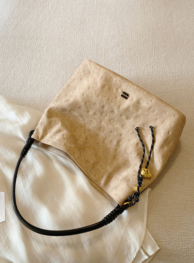 南风chio2nd 面包小狗 冬季夜影托特包包女士大容量松弛感单肩包