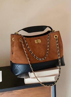 南风Chio2nd 绮梦米兰托特包包女士秋冬大气手提包菱格链条单肩包