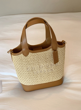 南风Chio2nd 薄纱微光托特包包女秋手提通勤百搭编织包单肩斜挎包