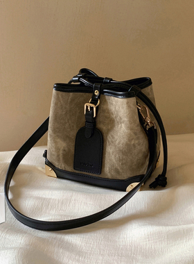 明星同款 南风Chio2nd油画展馆水桶包包女2026新款单肩斜挎小包