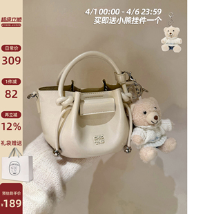 伦敦小熊手提小托特包包女2026超火小拎包单肩斜挎包 南风Chio2nd