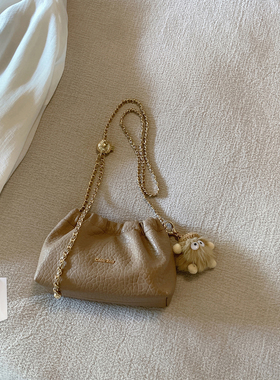 南风Chio2nd 咖啡精灵水桶包2026新款链条包包女质感单肩斜挎小包