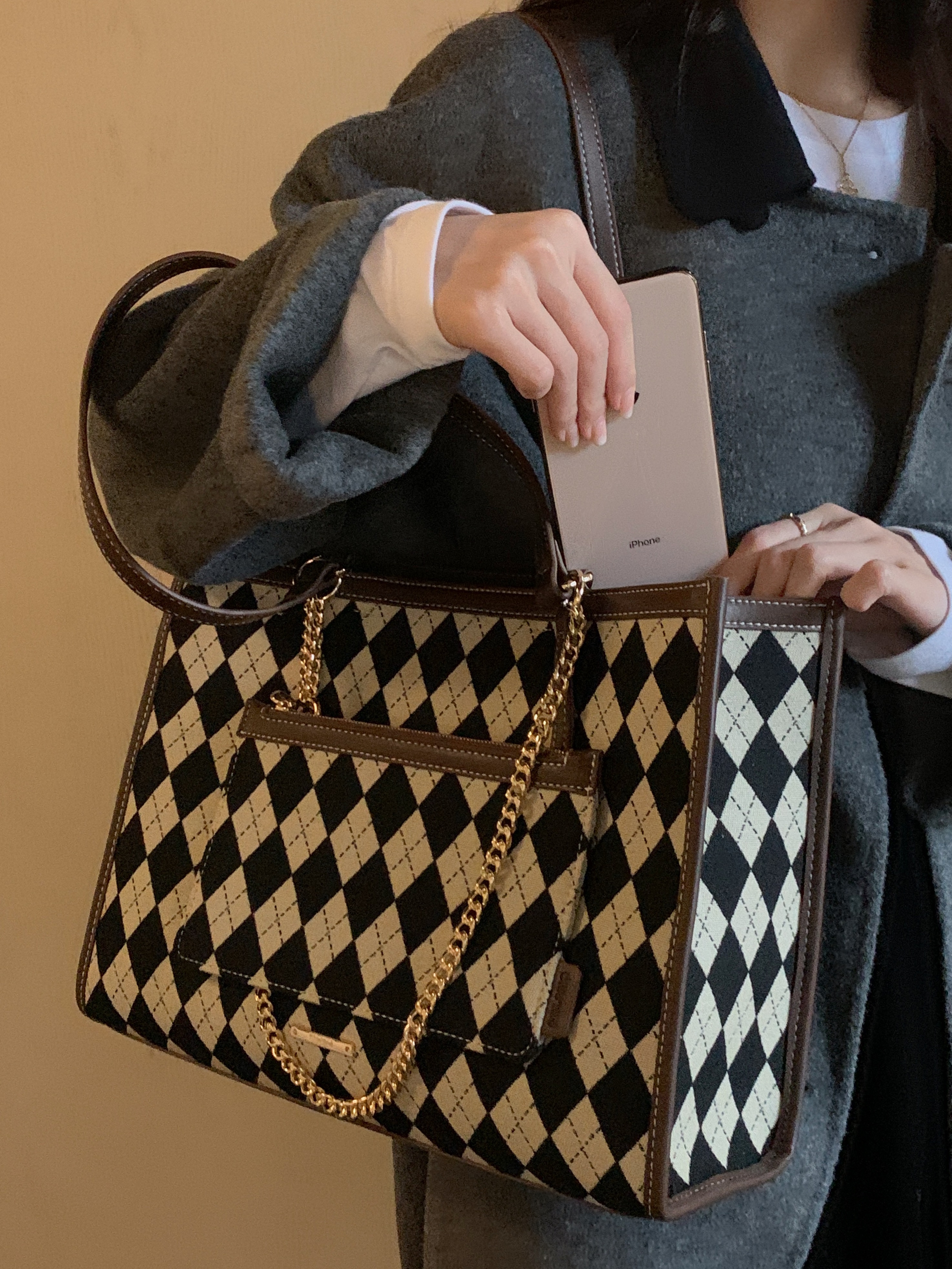 【潮流女包】Chio2nd 托特包包女大容量2021新款潮高级感洋气2022通勤单肩大包