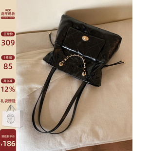 南风Chio2nd 秋屿芭菲托特包包女轻奢小众高级感菱格手提包单肩包