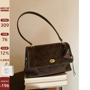 南风Chio2nd 春夏质感日常通勤百搭斜挎包 雾茶可可单肩包包女款