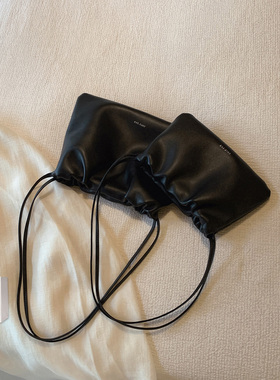 南风Chio2nd 夜幕港口托特包包女2026新款简约小众真皮褶皱单肩包