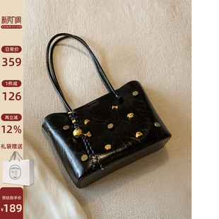 南风Chio2nd 夜幕剧院托特包女日常通勤百搭手提单肩包 面包小狗